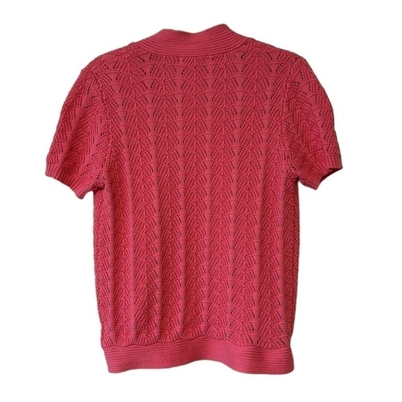 Vintage Pink Knit Bolero Shrug - Size Medium - Picture 2 of 5